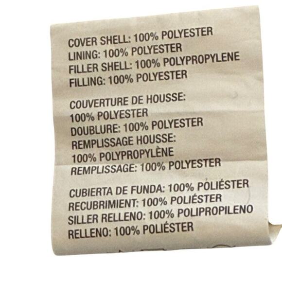 Crate & Barrell Ivory Woven 20x20" Square Throw Pillow Cover Tightweave Crochet - Picture 8 of 9